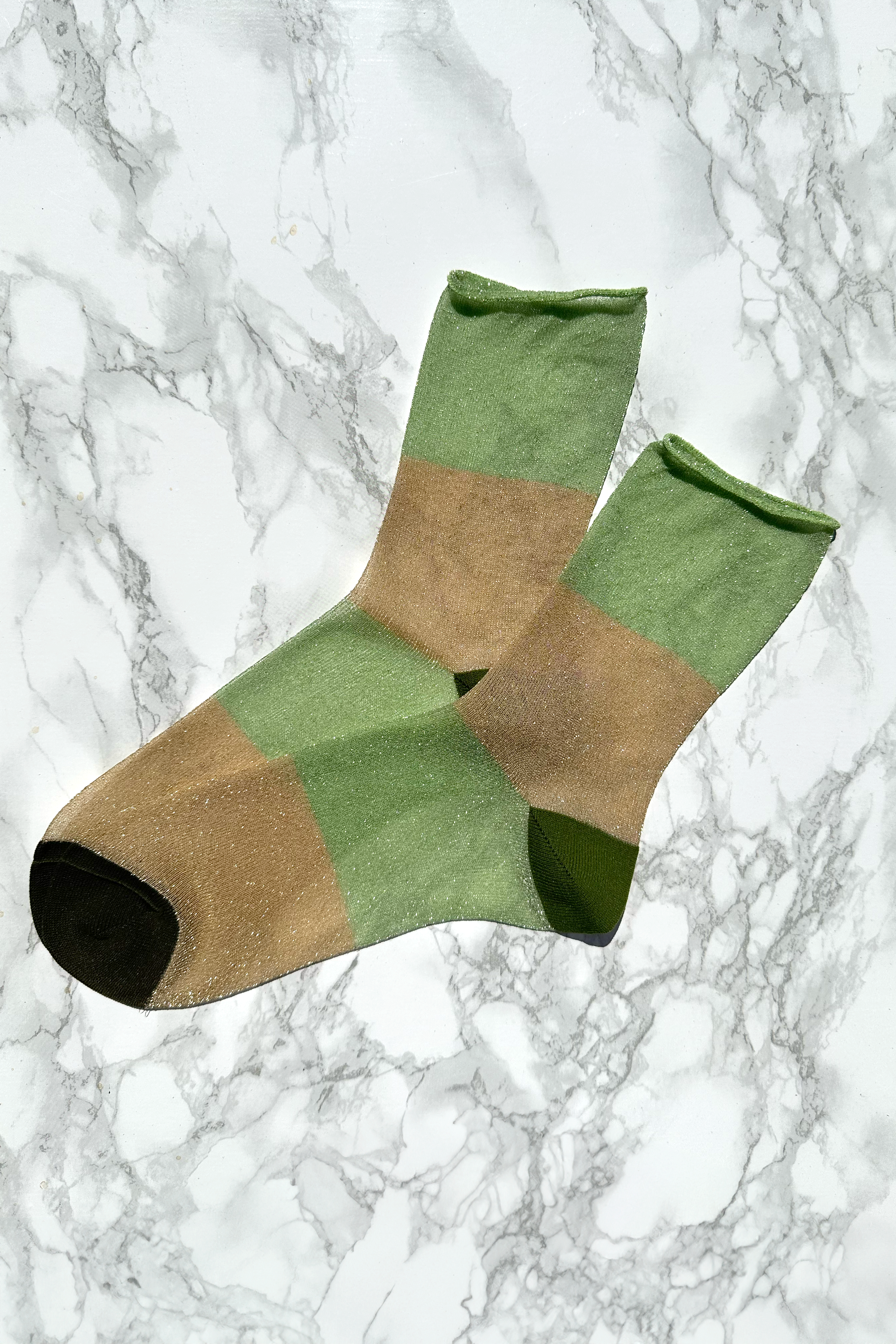 Fashion Socke BELLA gold, Glitzergarn