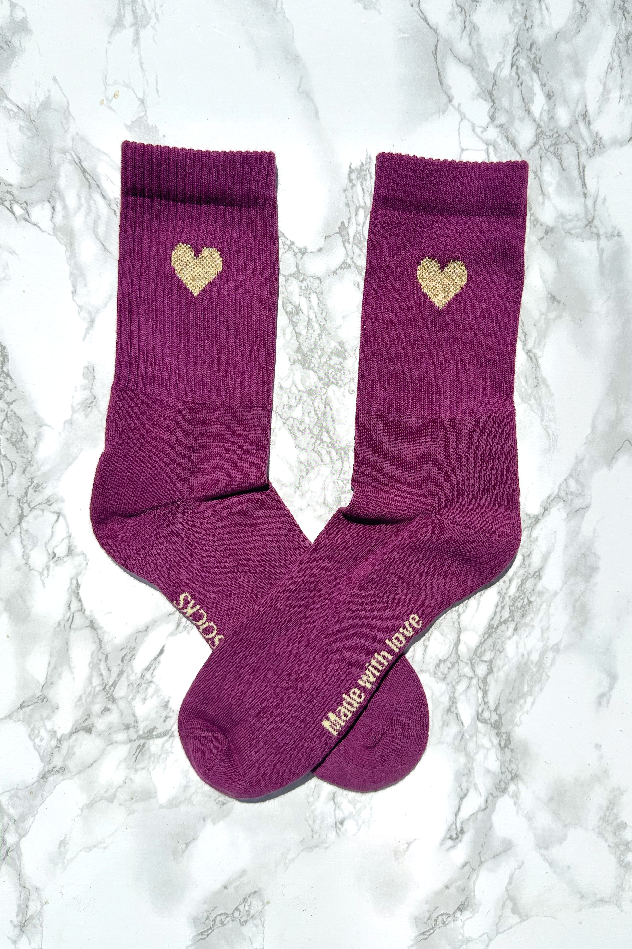 HIÄRTKEN 1.0 - burgund - dailysocks.berlin