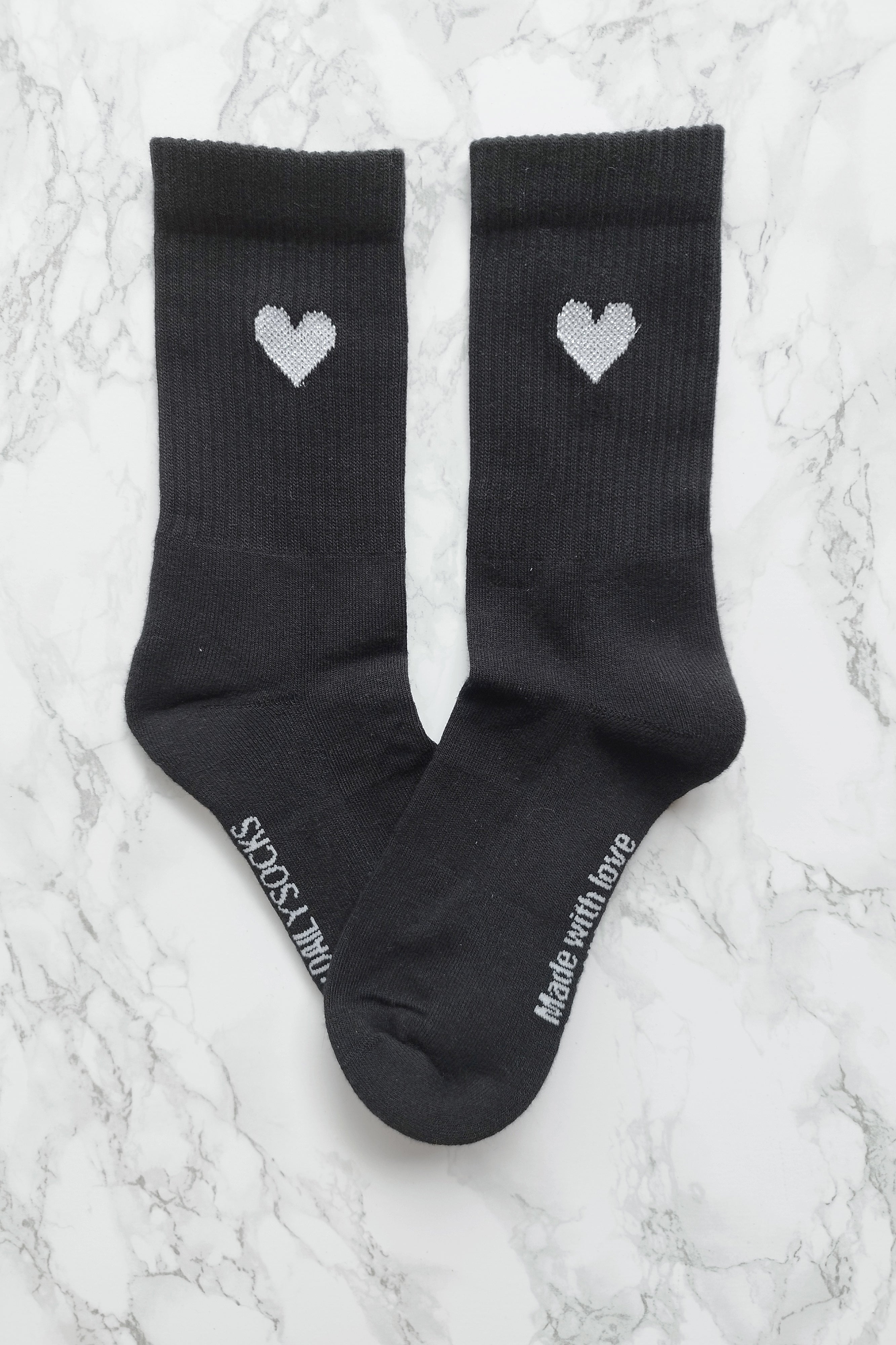 HIÄRTKEN 1.0 - schwarz - dailysocks.berlin