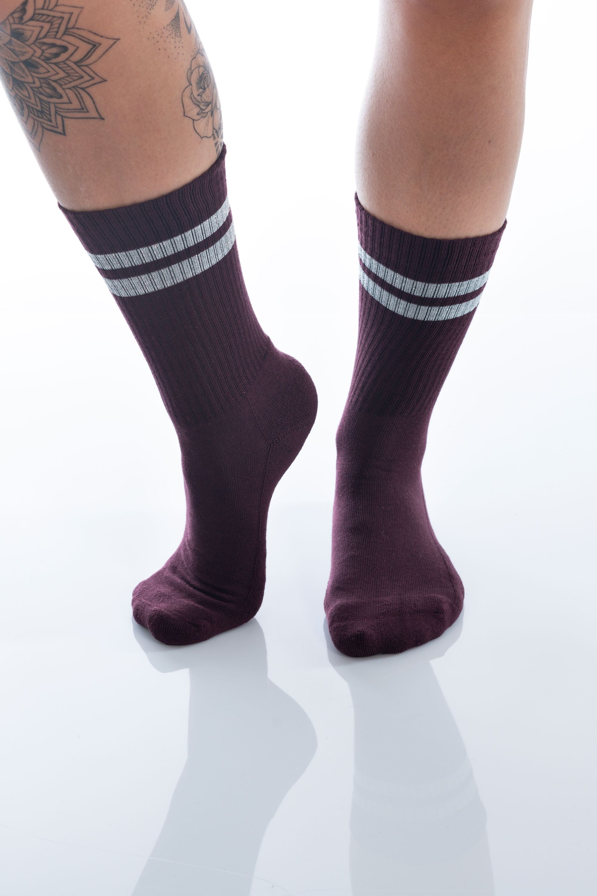 BERRY - bordeaux/silber - dailysocks.berlin