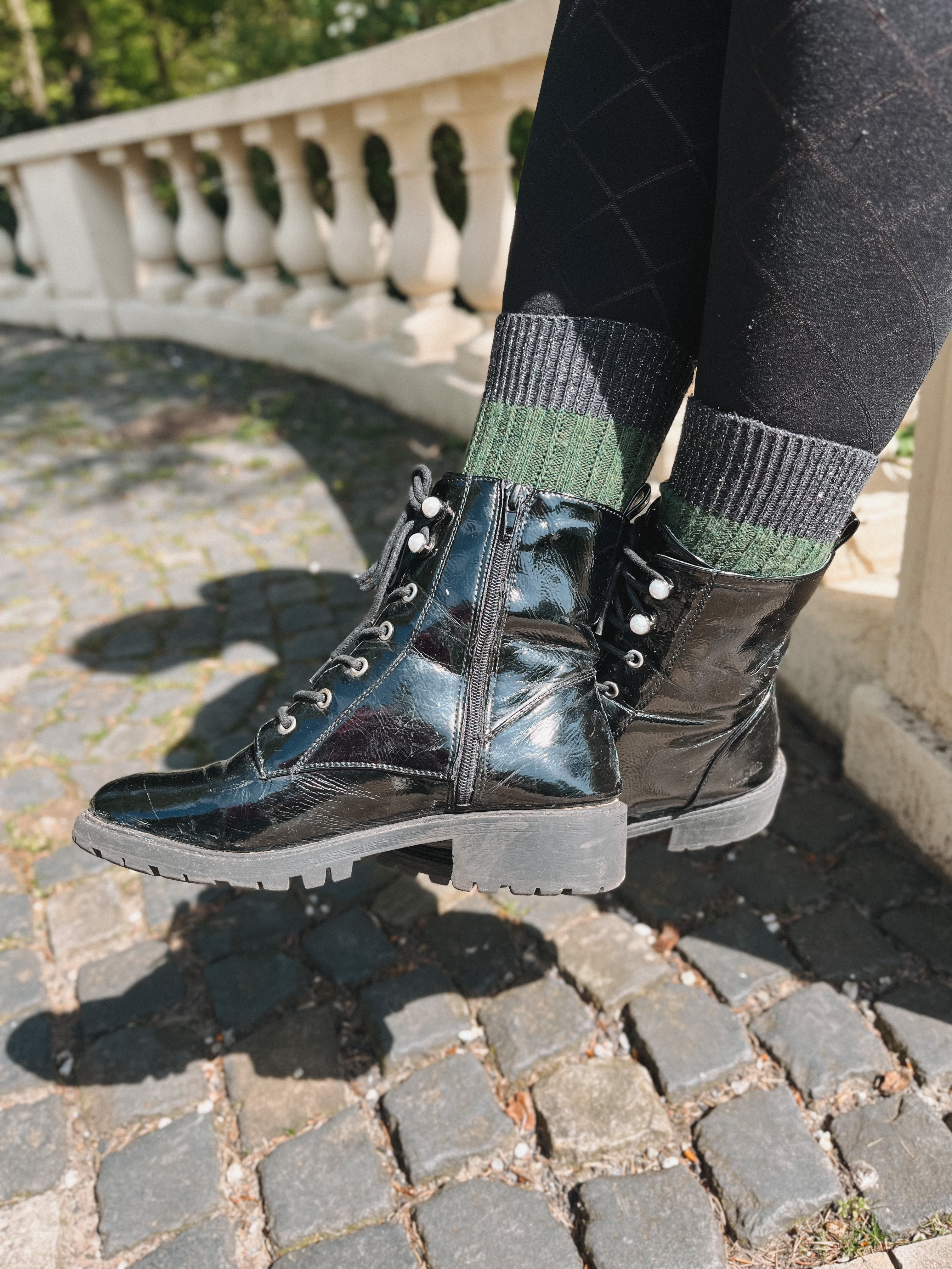 CAROLINE 1.0 - lodengrün/anthra