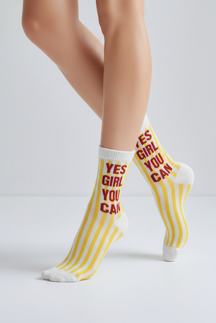 YES GIRL - gelb - dailysocks.berlin