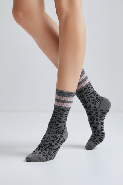 AMANDA 1.0 - grey/rosa - dailysocks.berlin