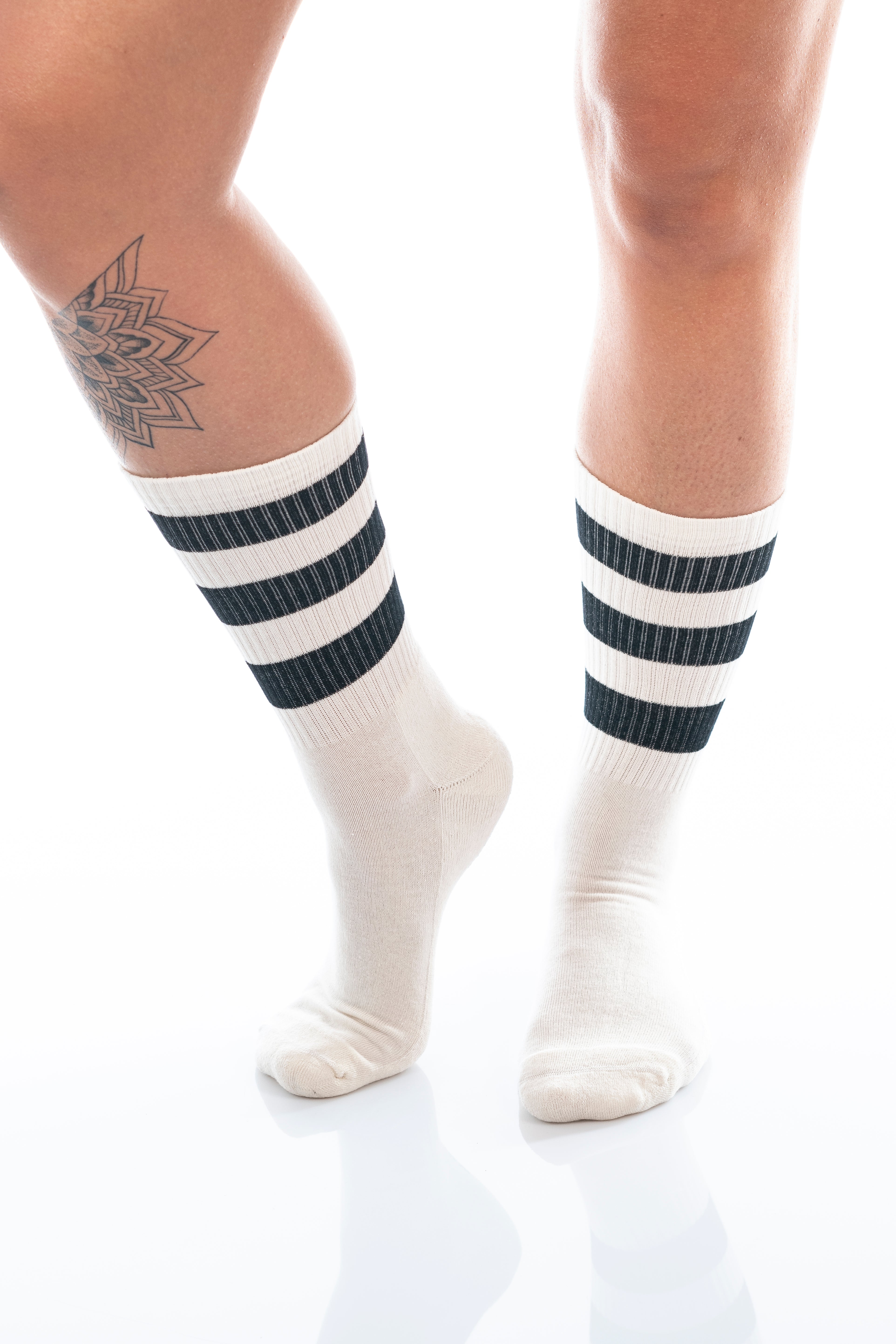 ANGELIQUE 1.0 - weiß/schwarz - dailysocks.berlin