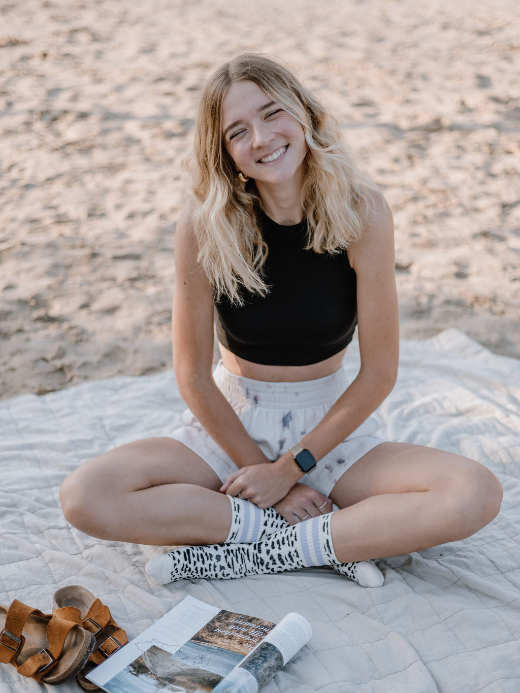 AMANDA 1.0 - latte/lila - dailysocks.berlin