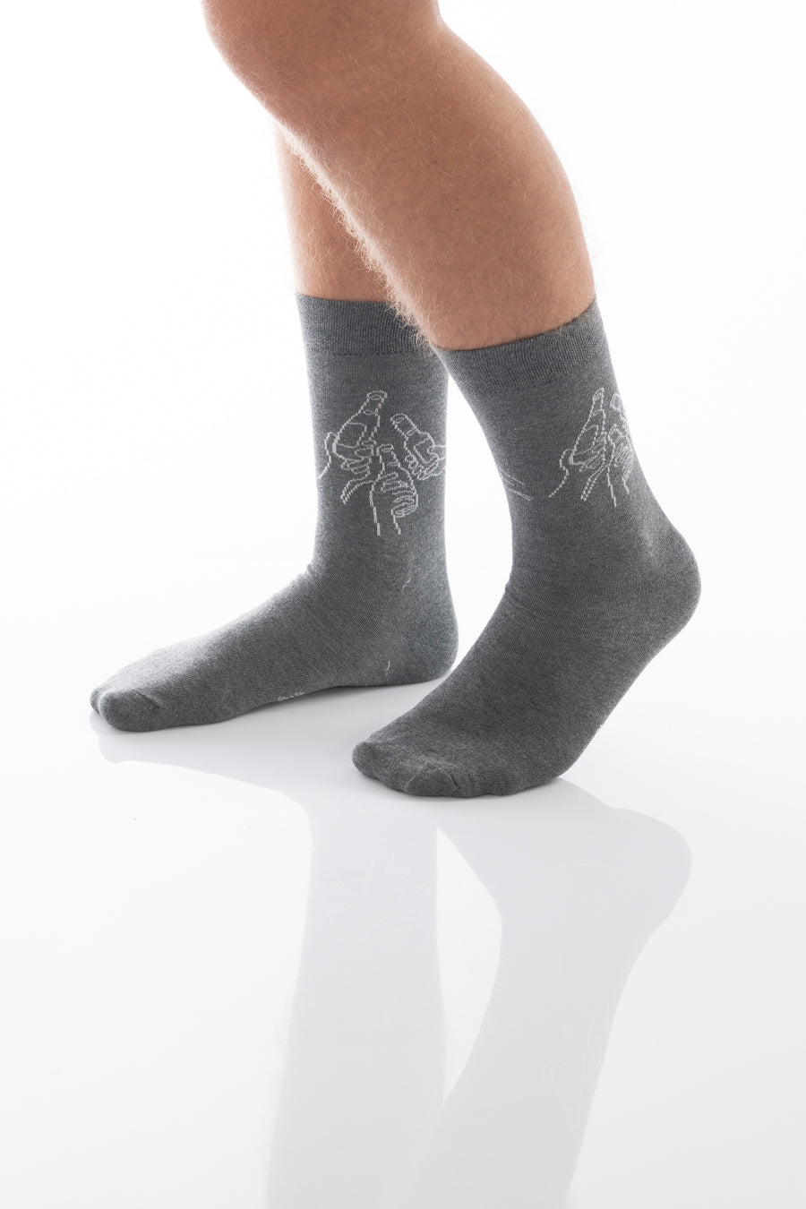 CHEERS TO LIFE - grau - dailysocks.berlin