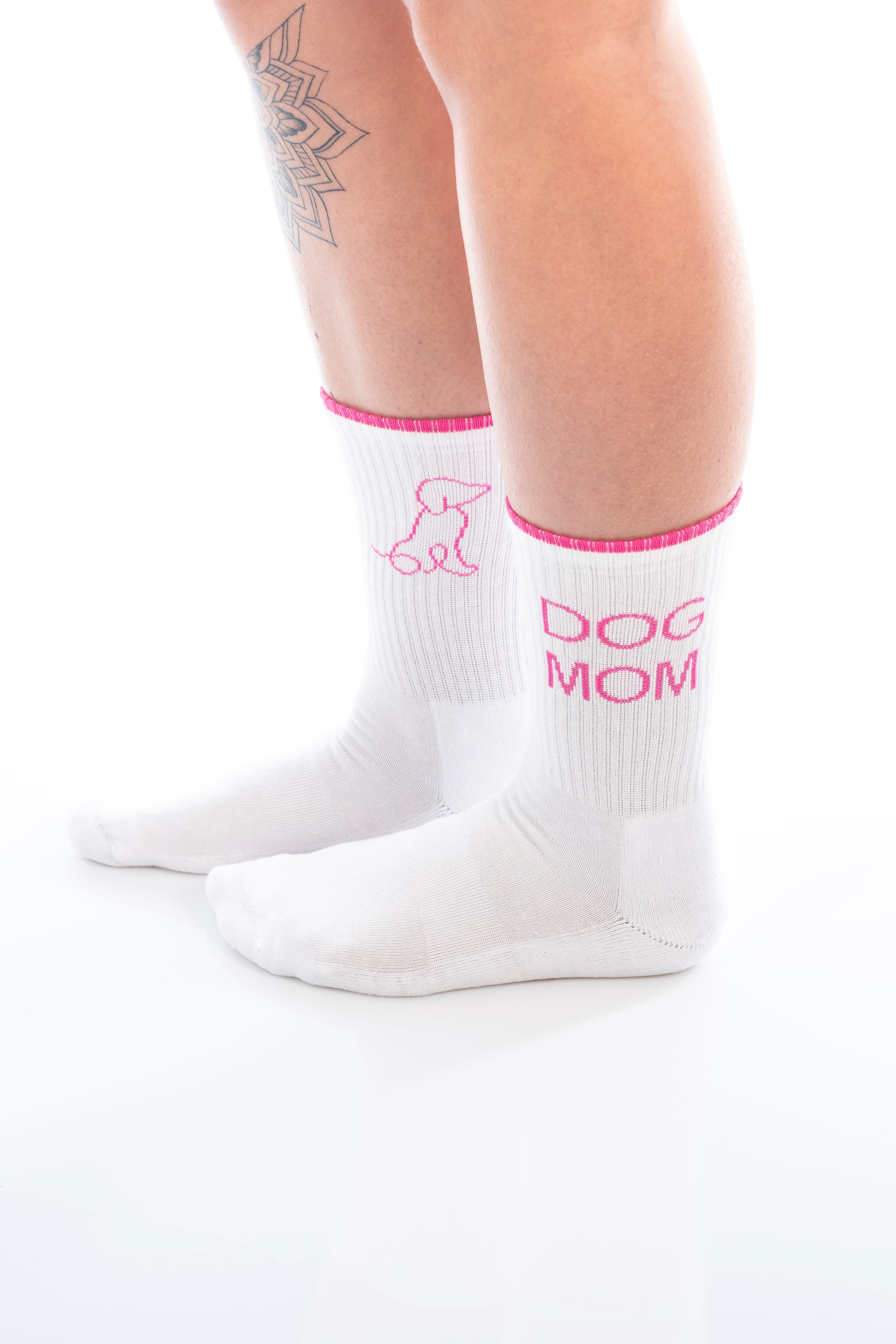 DOG MOM 2.0 - weiß/pink