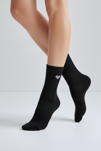 HIÄRTKEN 1.0 - schwarz - dailysocks.berlin