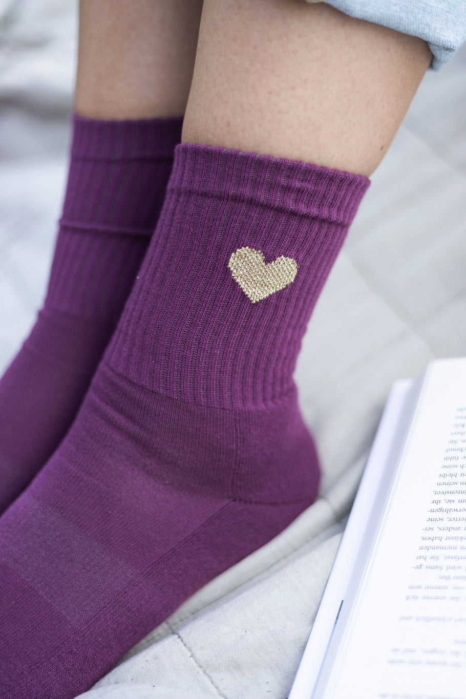 HIÄRTKEN 1.0 - burgund - dailysocks.berlin