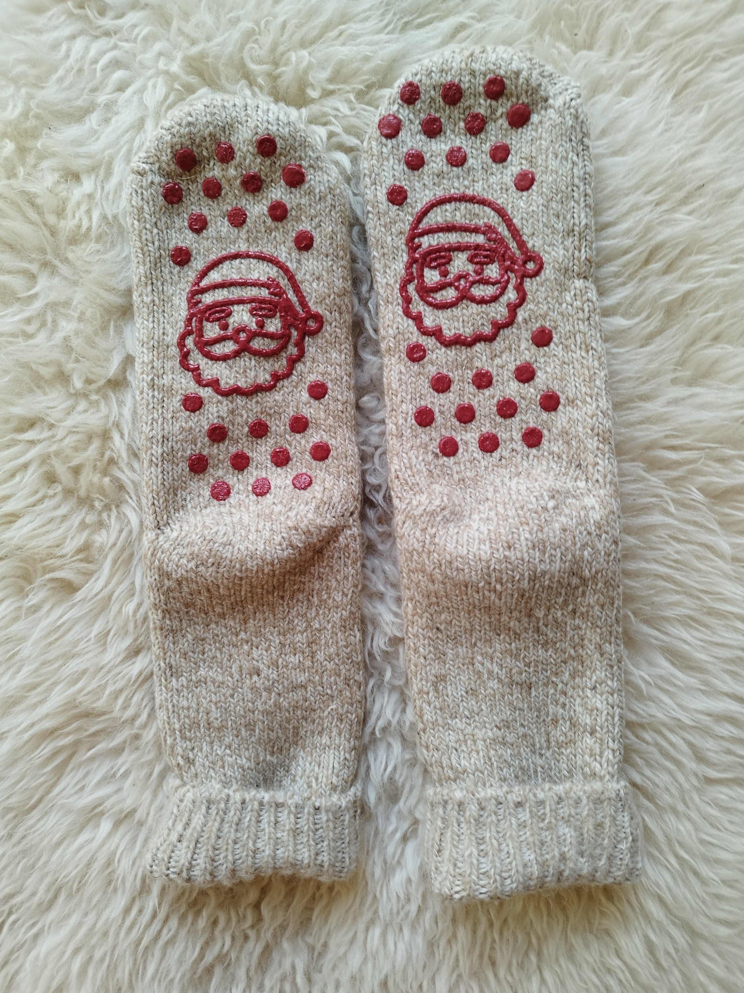 Weihnachtsmann auf Stoppersocke