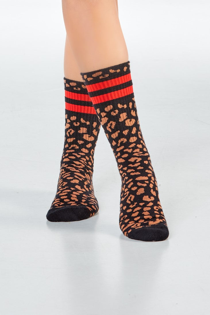 AMANDA 1.0 - schwarz/rot - dailysocks.berlin