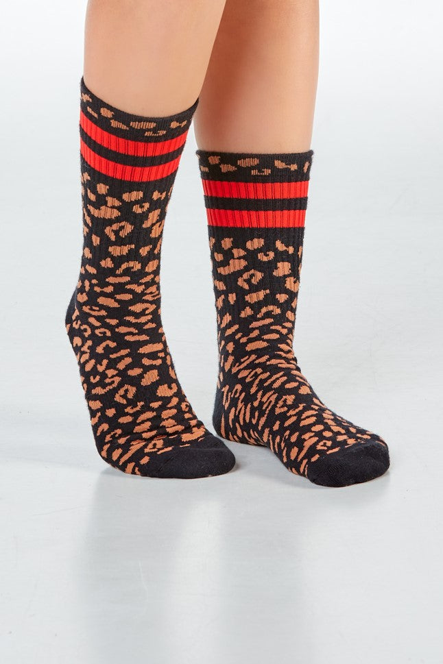 AMANDA 1.0 - schwarz/rot - dailysocks.berlin
