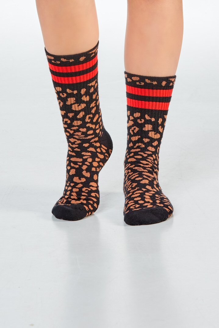 AMANDA 1.0 - schwarz/rot - dailysocks.berlin