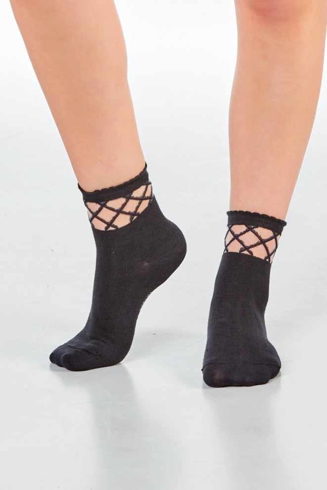 SARAH Karo - schwarz - dailysocks.berlin