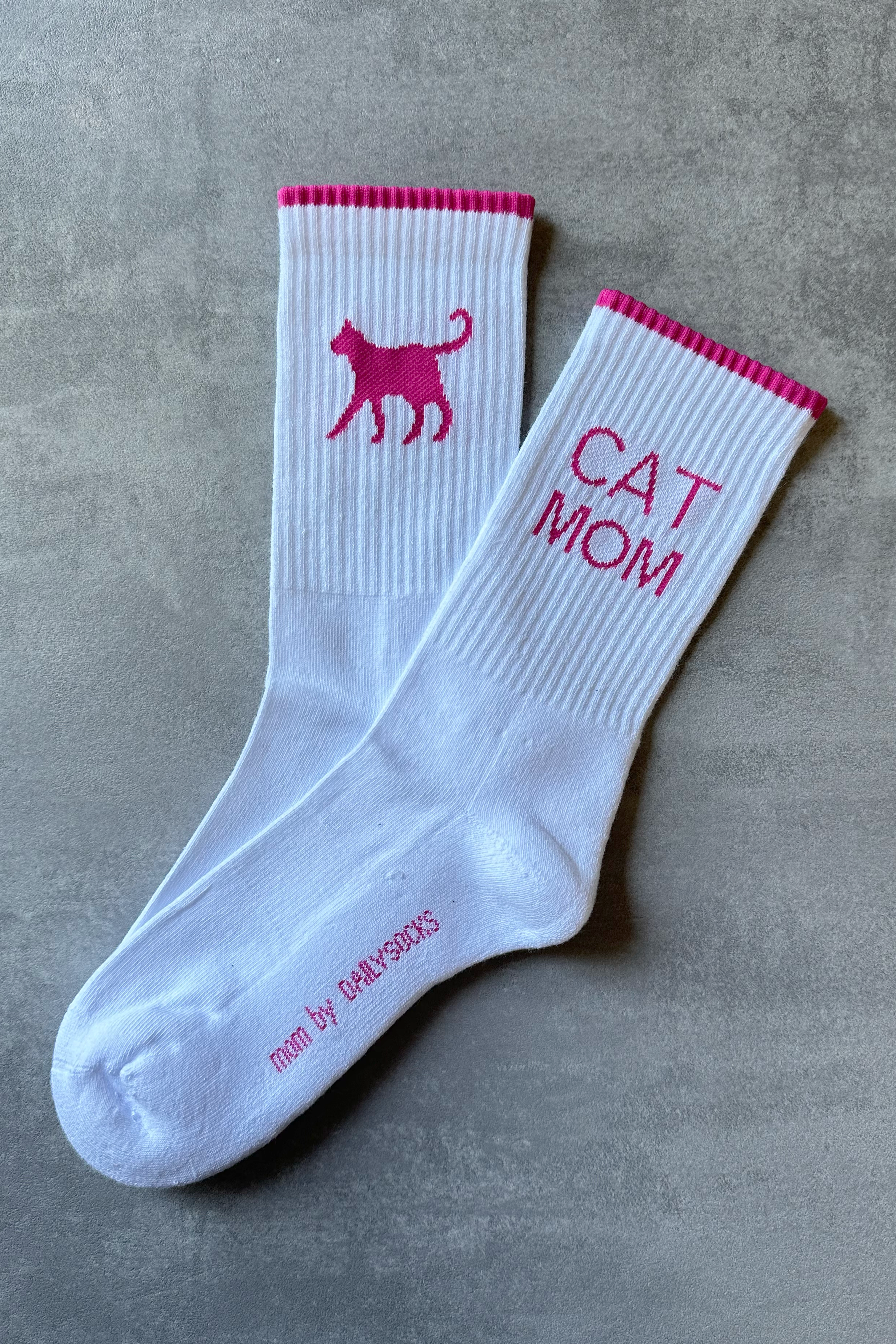 CAT MOM 2.0 - weiß/pink