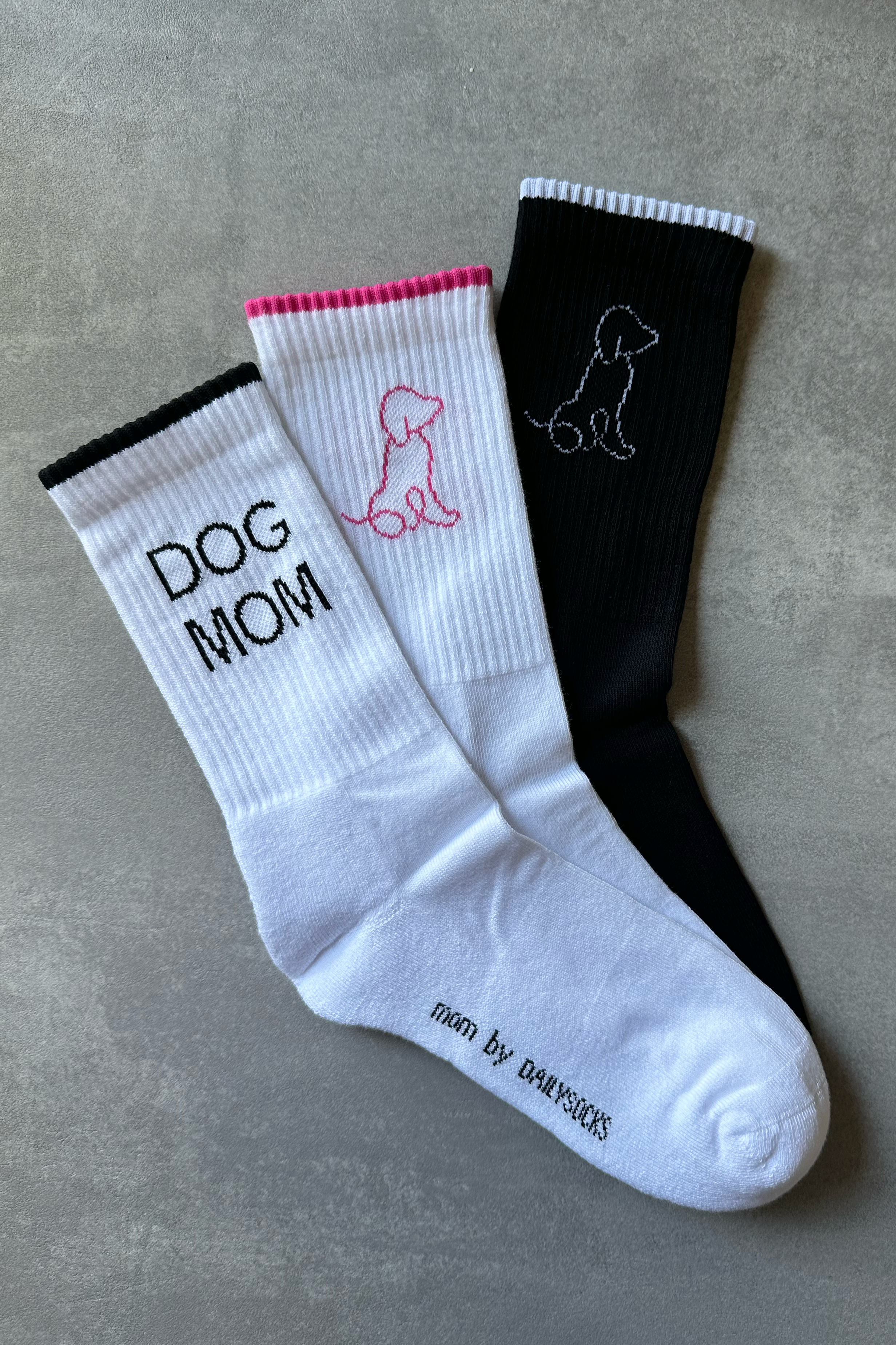 DOG MOM 2.0 - weiß/schwarz