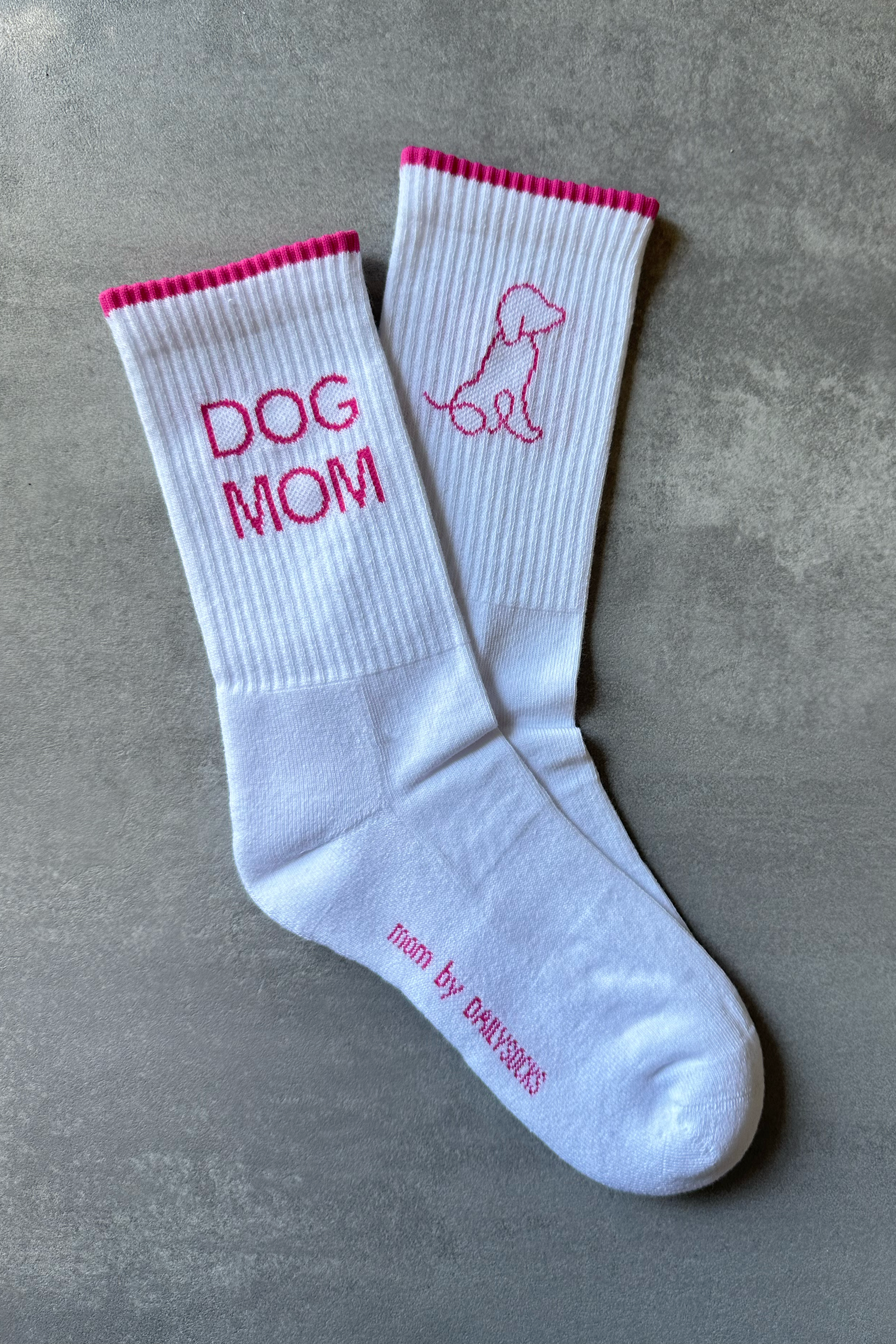 DOG MOM 2.0 - weiß/pink