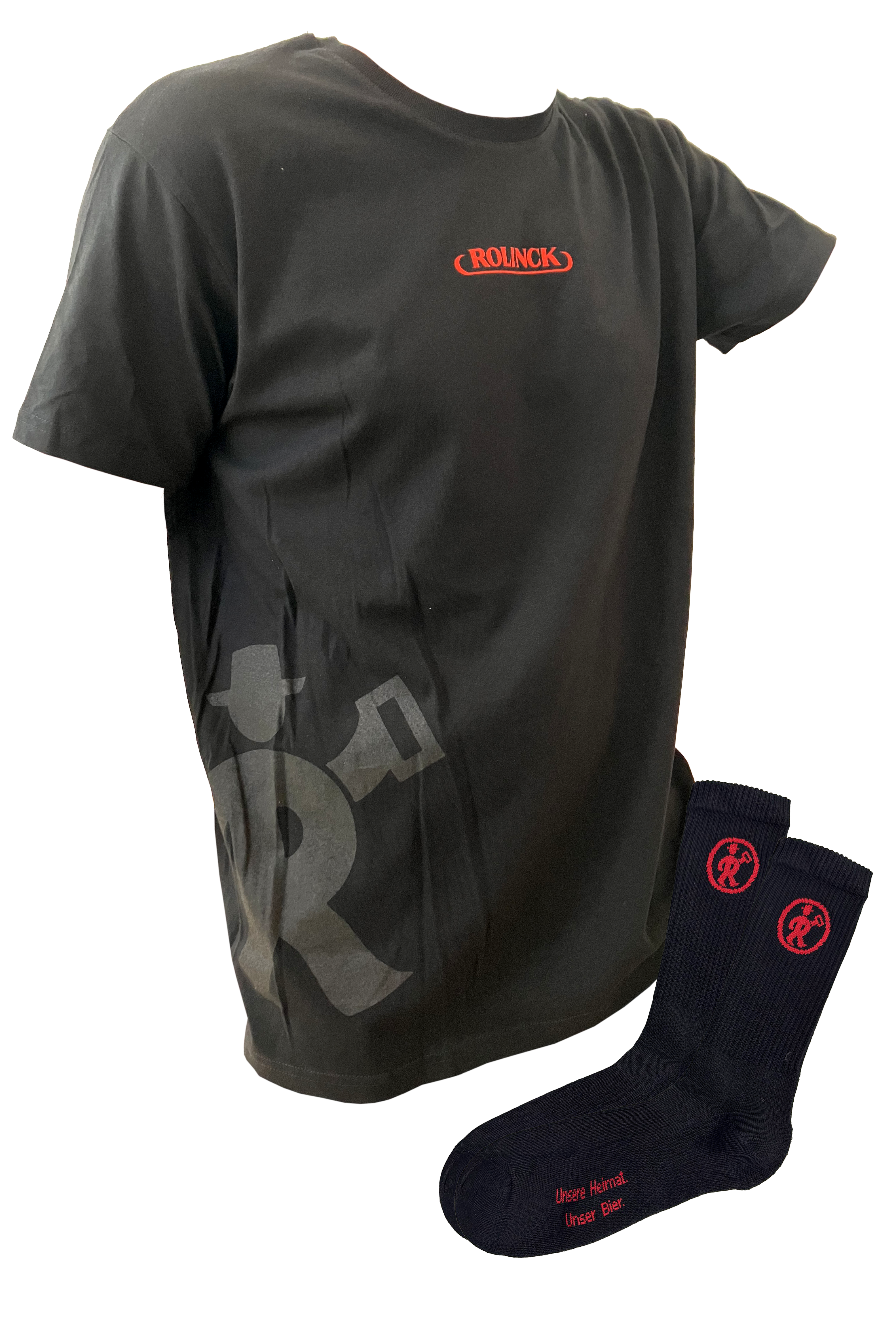 Rolinck Bundle - T-Shirt schwarz + Socken