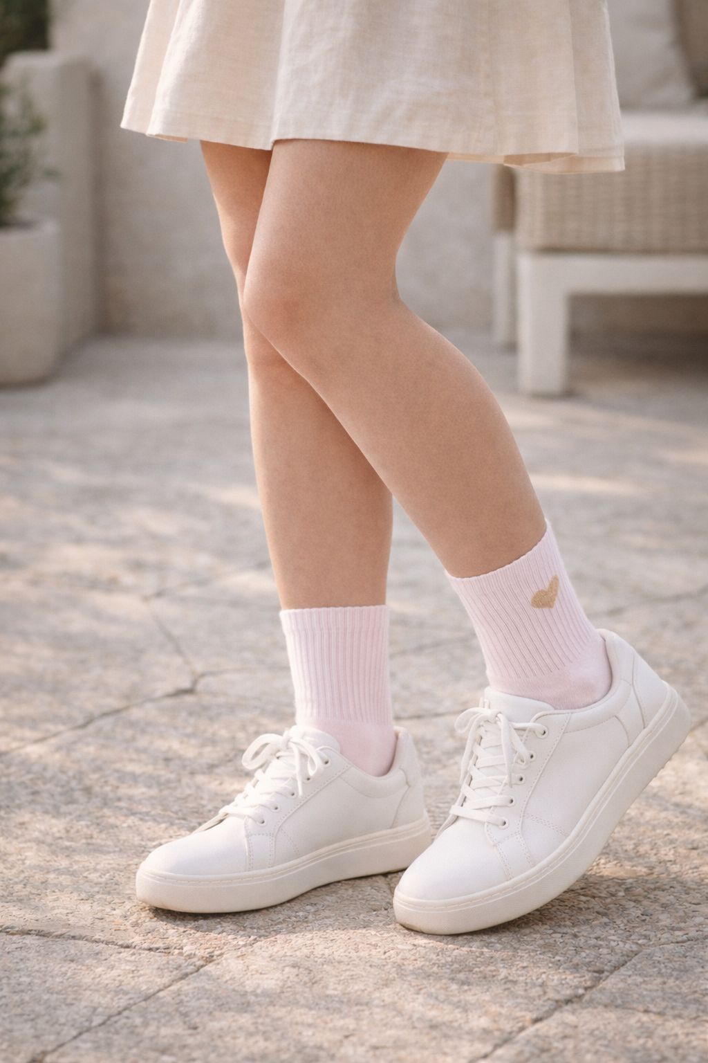 HIÄRTKEN 1.0 - rosa - dailysocks.berlin