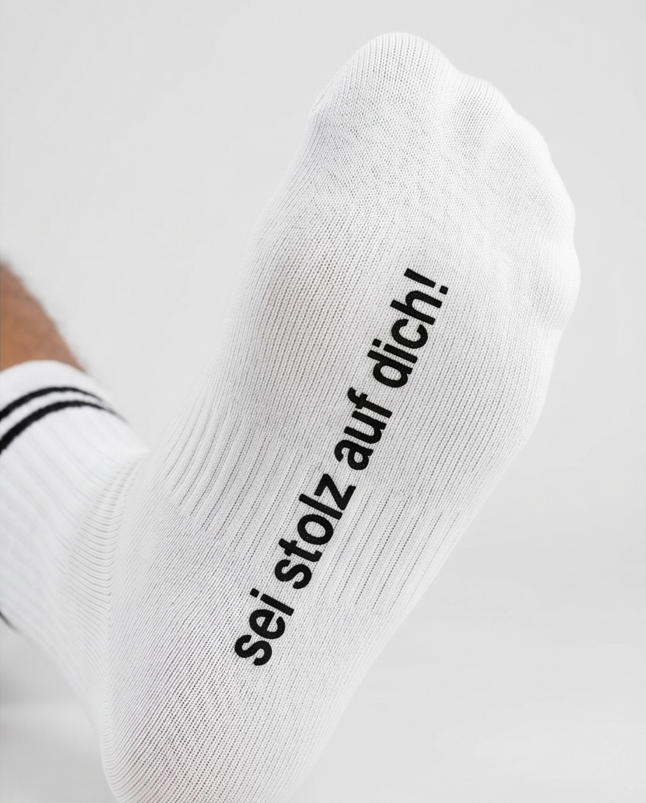 ABI '26 - weiß/schwarz - dailysocks.berlin