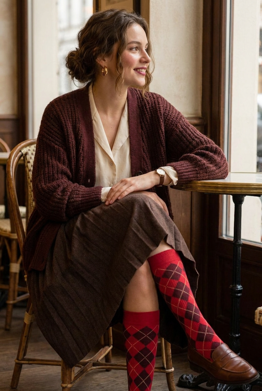 ALEXANDRA - rot - dailysocks.berlin