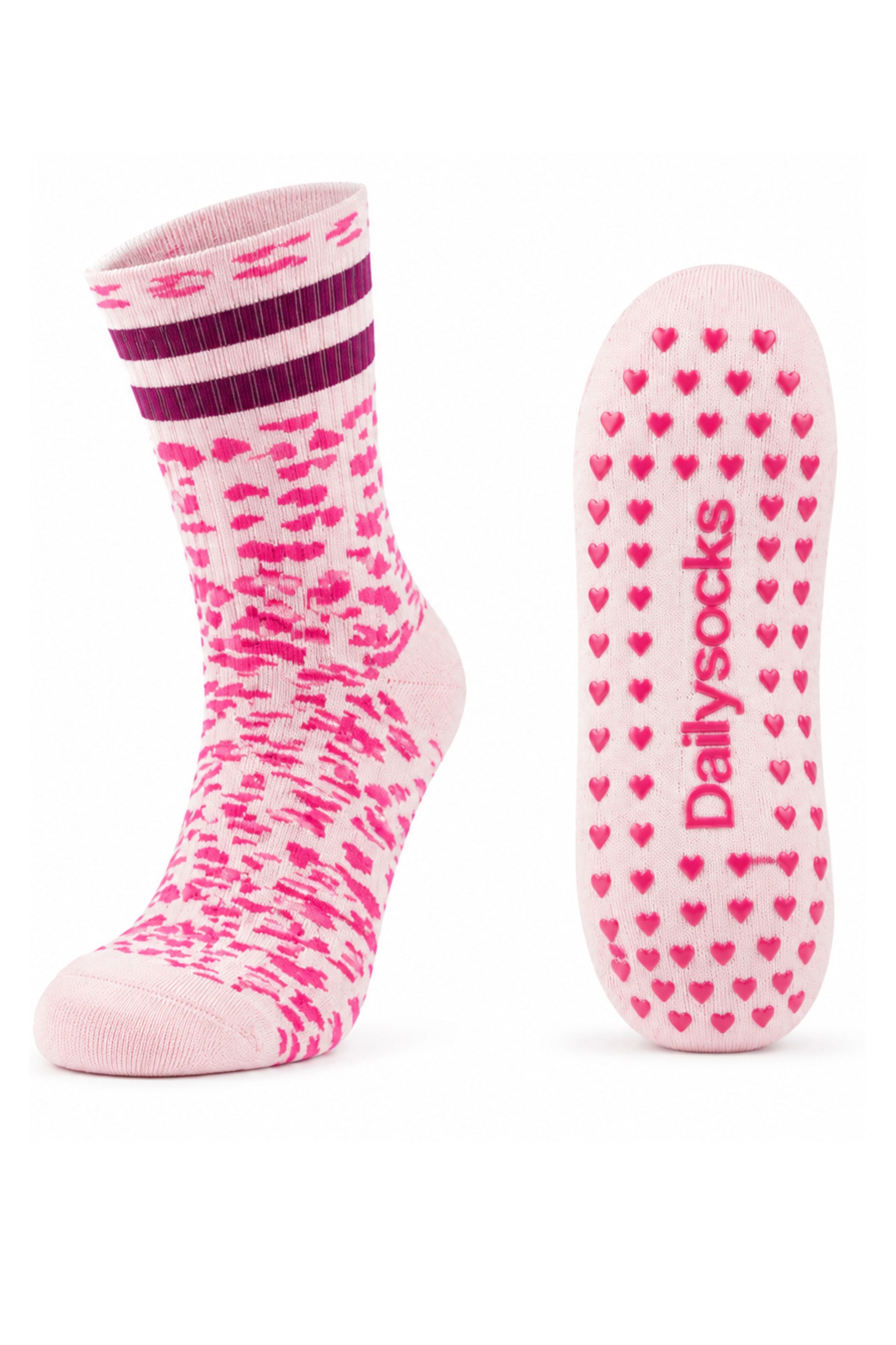 AMANDA GRIP - rosa/burgund - dailysocks.berlin