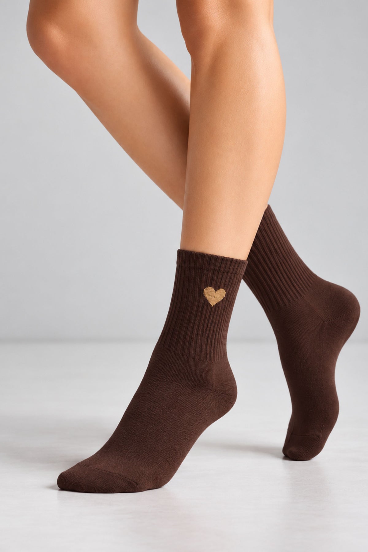 HIÄRTKEN 1.0 - schoko - dailysocks.berlin