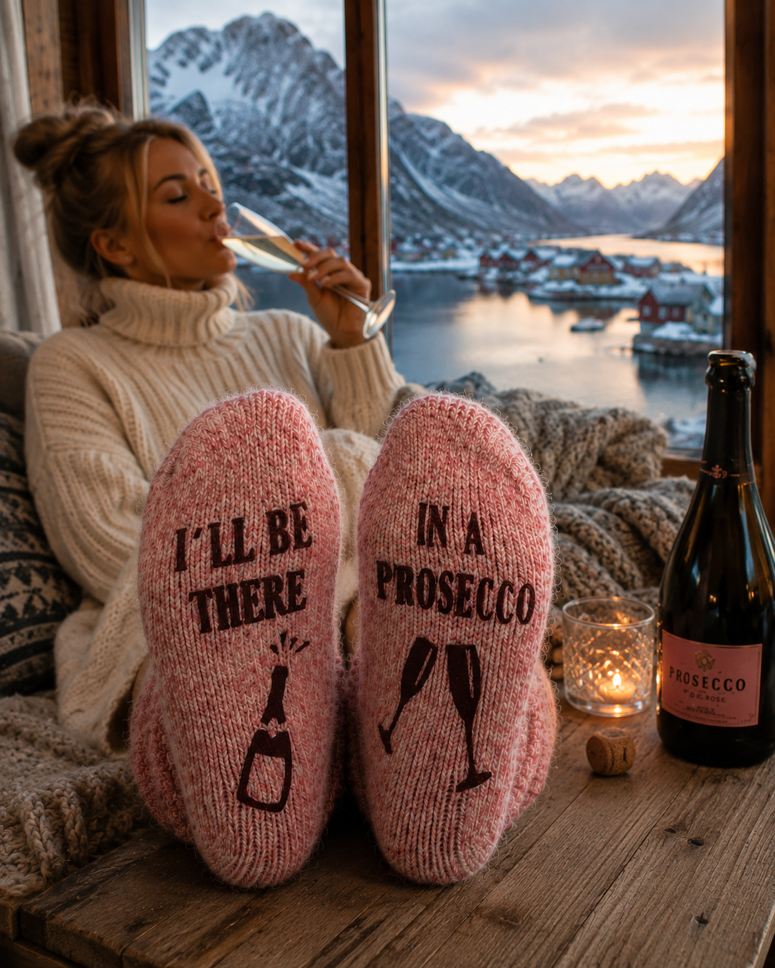 PROSECCO - rosa - dailysocks.berlin