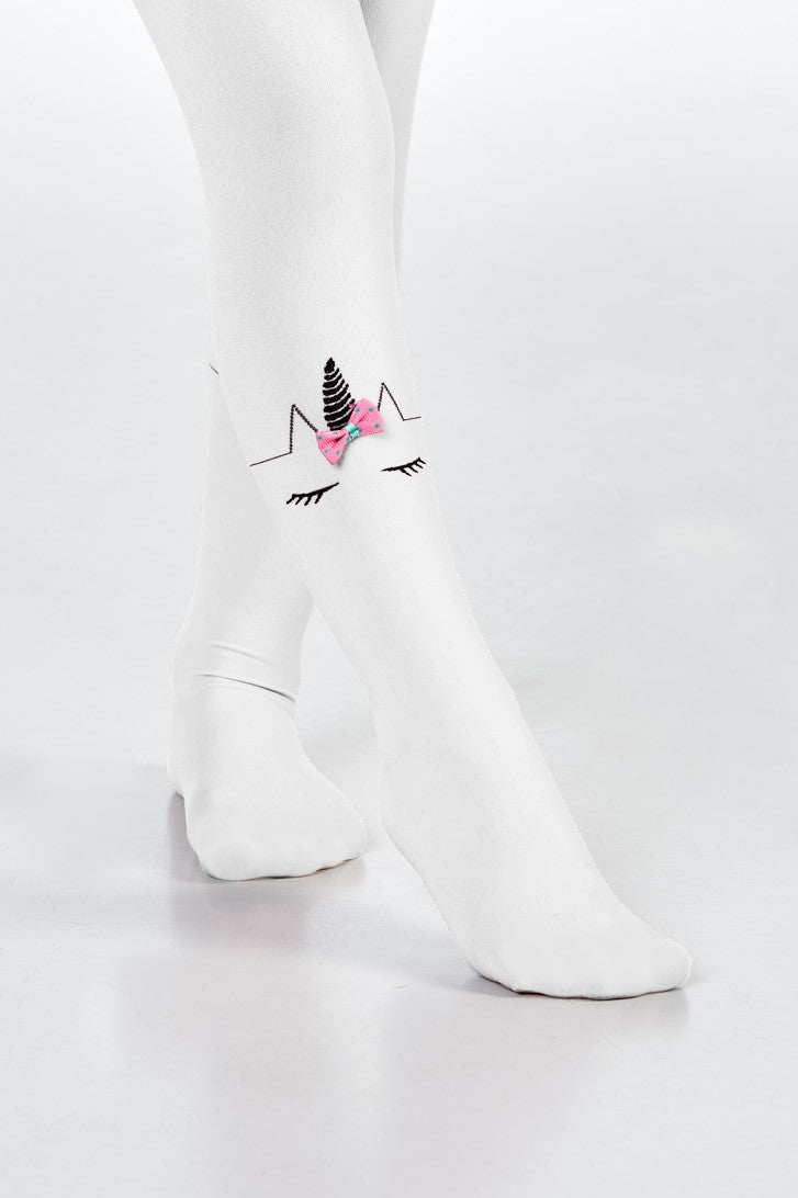 EINHORN - Kinderstrumpfhose - weiß - dailysocks.berlin